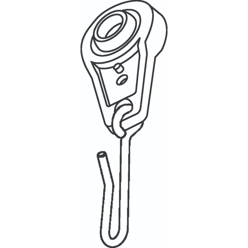Ball Brn’g Carrier 16mm W/hook White