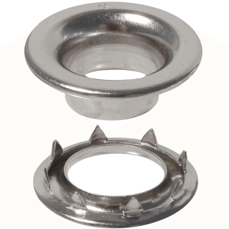 1-1/2 #10 Rolled Rim Grommets with Spur Washer 20 sets – Various Colors