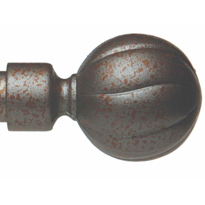 Bola Finial 20mm-graphite Rust
