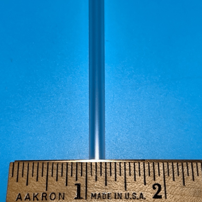 3/16 Clear Round Roman Shade Ribs 16′ Long