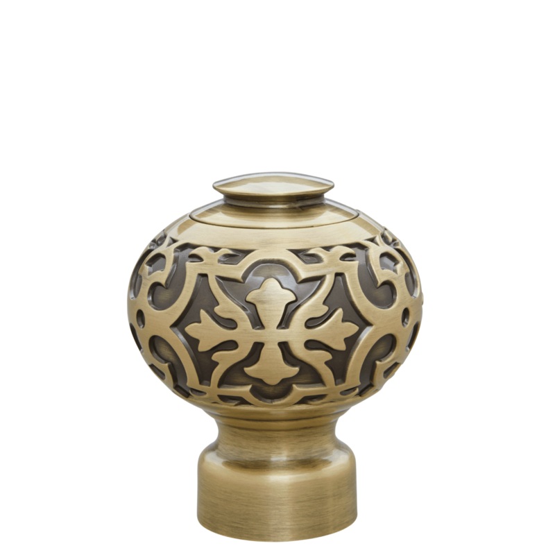 AriA Devon Knob Antiquities Metal Finial 1-3/8 – Various Colors