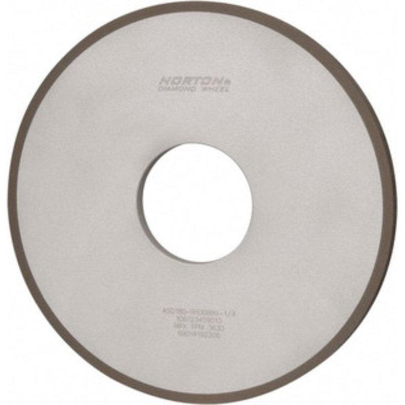 Norton 10 Diam x 3 Hole x 1/2 Thick, 180 Grit Surface Grinding Wheel Diamond, Type 1A1, Very Fine Grade, Resinoid Bond 69014192306 – 73551640