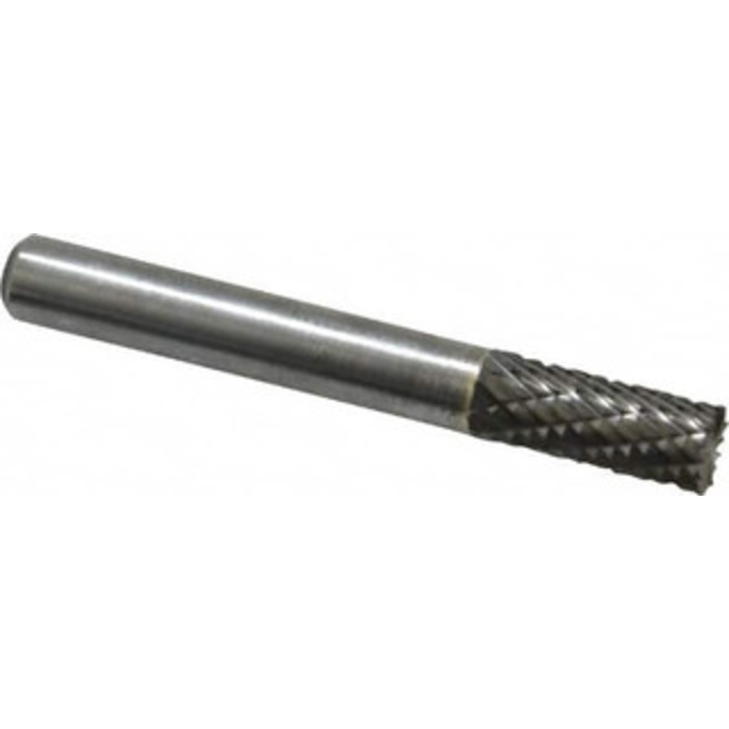 Atrax 1/4 Cut Diam, 1/4 Shank Diam, Carbide Double Cut Cylinder Burr with End Cut End Cut End, 2 OAL, 5/8 LOC SB-1DC-ATX – 85285864