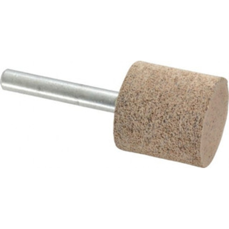 Cratex 1 Head Diam x 1 Thickness, W220, Cylinder End, Aluminum Oxide Mounted Point Very Coarse Grade, 36 Grit, 15,750 RPM W220A36CXH 1/4 – 03599123