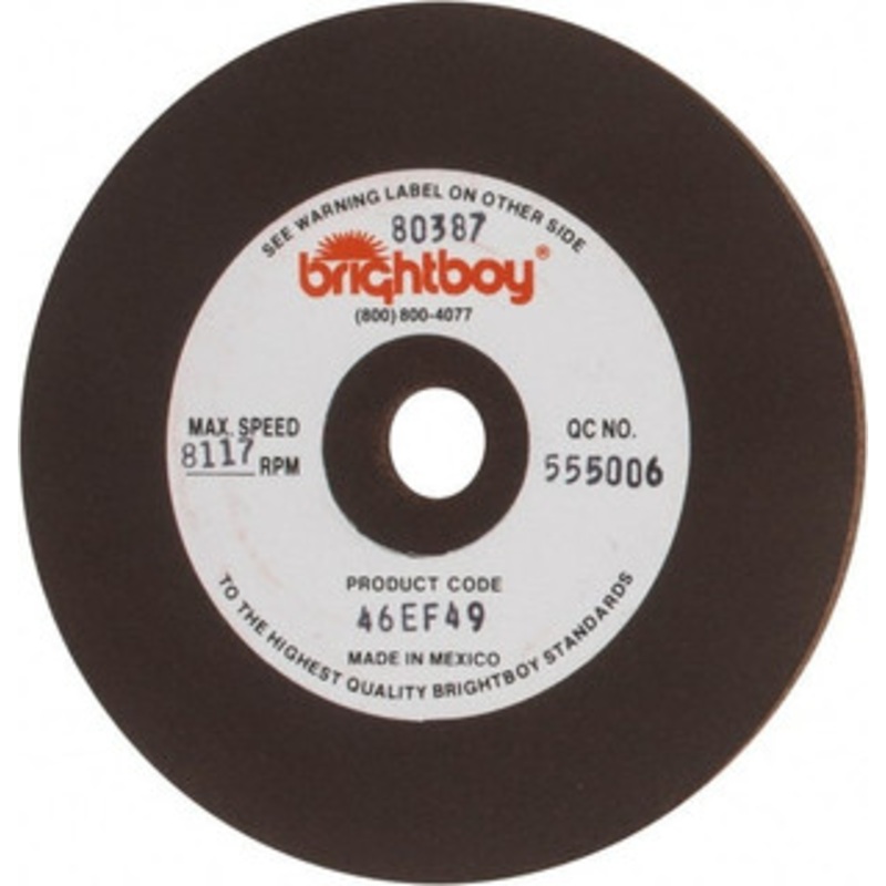 Cratex 4 Diam x 1/2 Hole x 1/8 Thick, 46 Grit Surface Grinding Wheel Coarse Grade 80387 – 05043583