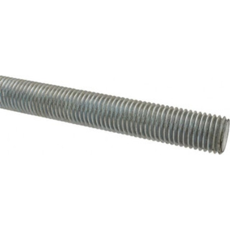Made in USA 7/8-9 x 3 ft. Low Carbon Steel Threaded Rod Right Hand Thread, Zinc Plated Finish, UNC 03153 – 06050264