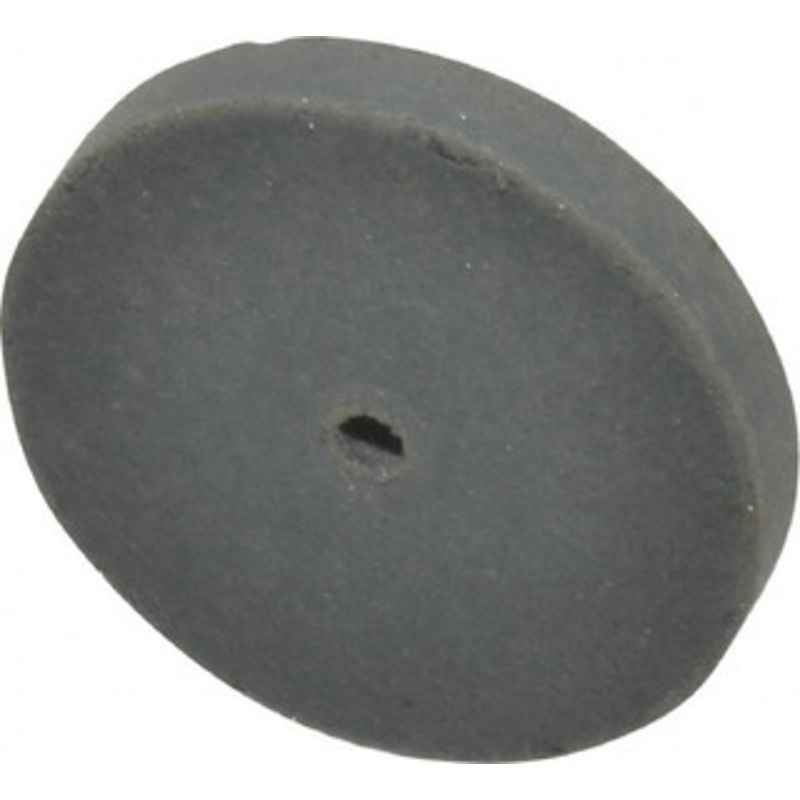 Cratex 7/8 Diam x 1/16 Hole x 1/8 Thick, Surface Grinding Wheel Silicon Carbide, Extra Fine Grade, 25,000 Max RPM, Rubber Bond, No Recess 74XF – 05086160