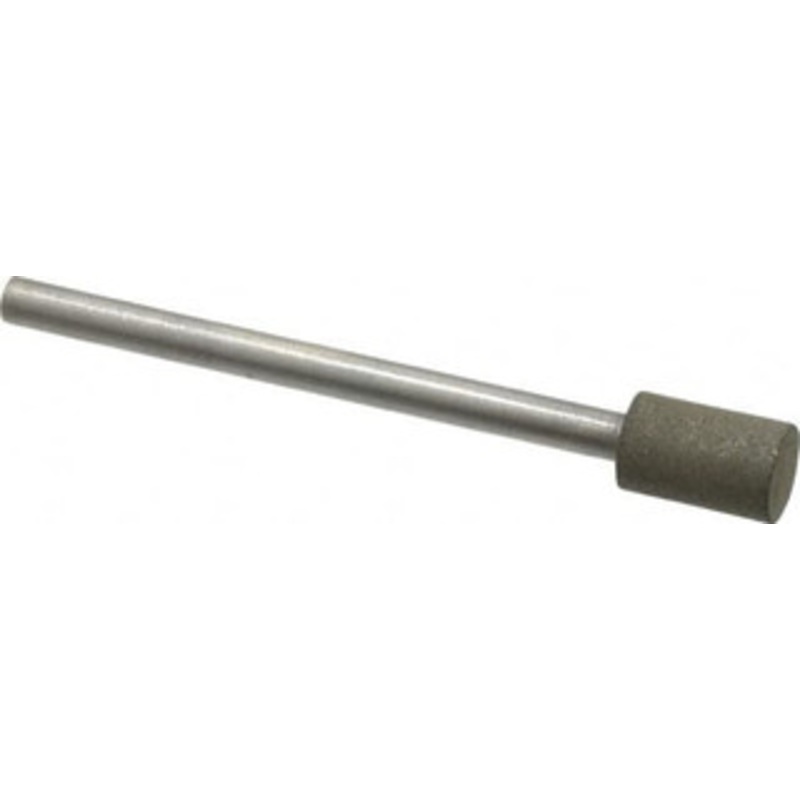 Made in USA 1/4 Head Diam x 3/8 Head Thickness CBN Grinding Pin 1/8 Shank Diam x 1-5/8 Shank Length, Very Fine Grade, 150 Grit 03506243 – 03506243
