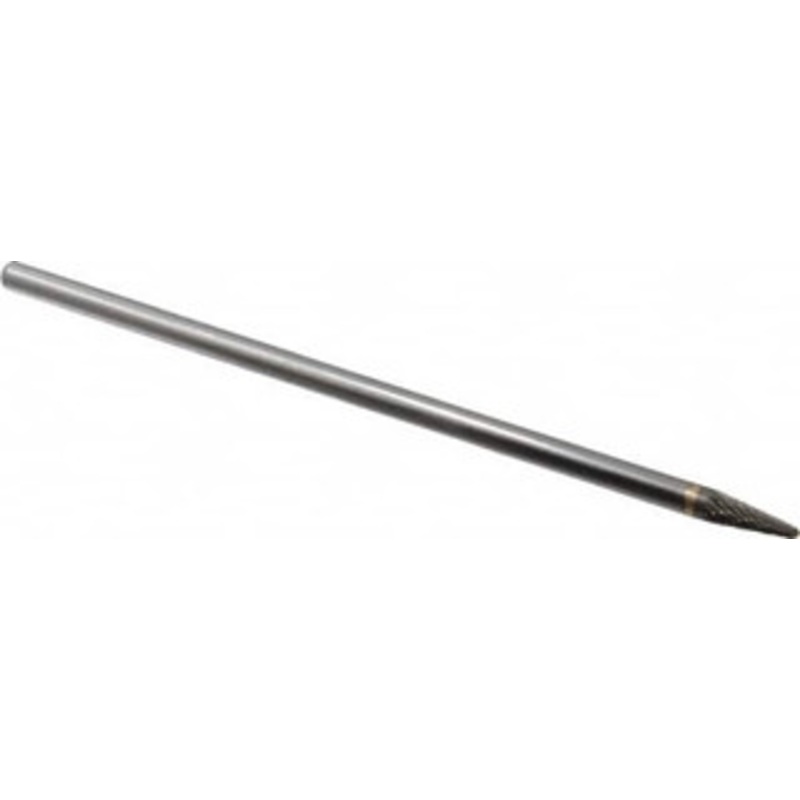 SGSPRO 1/4 Cut Diam, 1/4 Shank Diam, 14 Carbide Double Cut Taper Burr Radius End, 5/8 LOC 16753 – 05292693