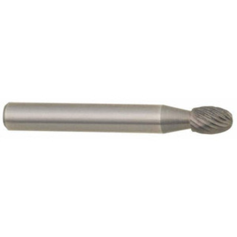 SGSPRO 5/8 Cut Diam, 1/4 Shank Diam, Carbide Double Cut Oval Burr Radius End, 1 LOC 13028 – 05291711