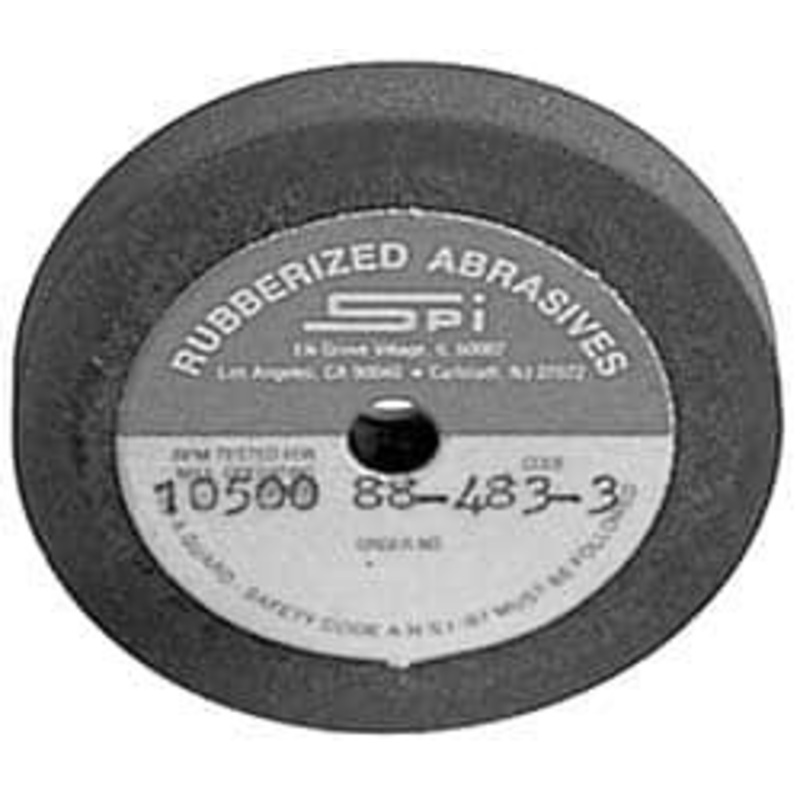 Made in USA 2-1/2 Diam x 1/4 Hole x 3/8 Thick, 46 Grit Surface Grinding Wheel Aluminum Oxide/Silicon Carbide Blend, Coarse Grade, 8,300 Max RPM 255-C SPI – 73150856