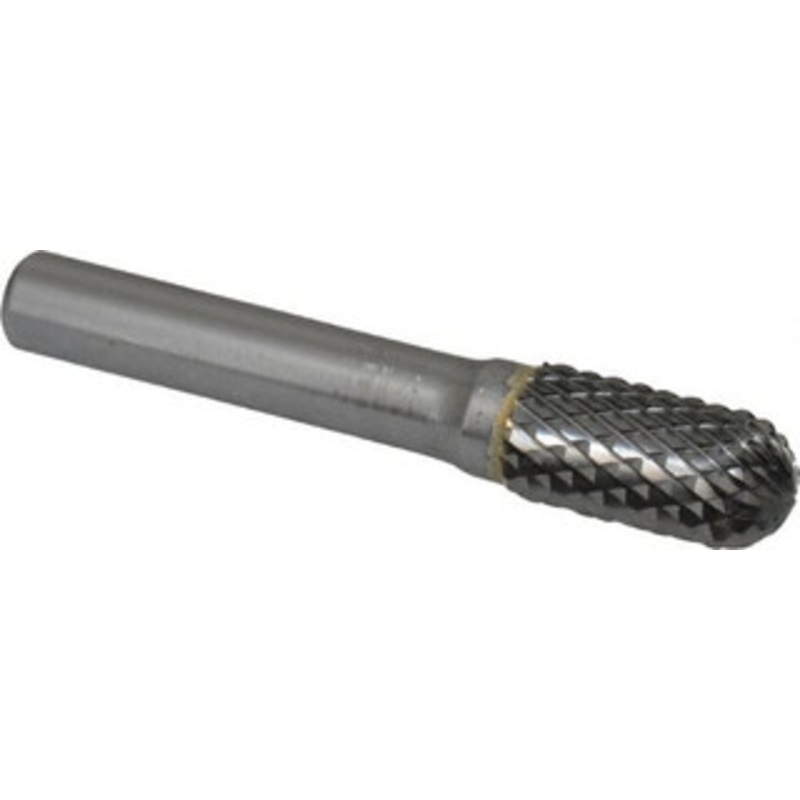 SGSPRO 1/2 Cut Diam, 3/8 Shank Diam, Carbide Double Cut Cylinder Burr with Radius Radius End, 3 OAL, 1 LOC 10277 – 66741539