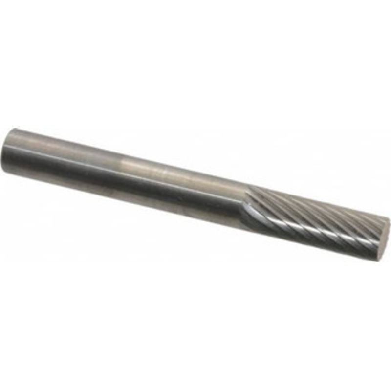 Atrax 1/4 Cut Diam, 6mm Shank Diam, Carbide Single Cut Cylinder Burr Flat End, 2 OAL, 5/8 LOC SA-1MMSC – 00468025