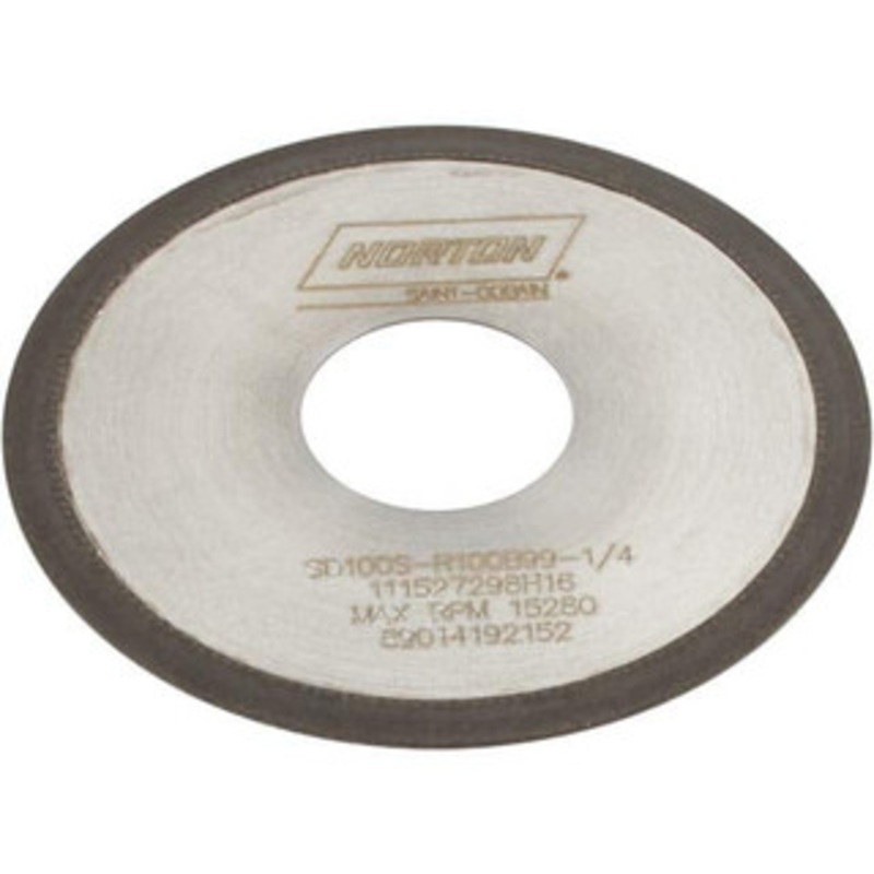 Norton 4 Diam x 1-1/4 Hole x 1/32 Thick, 100 Grit Surface Grinding Wheel Diamond, Type 1A1R, Coarse Grade 69014192152 – 73552762