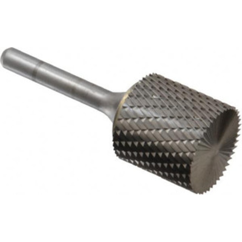 SGSPRO 1 Cut Diam, 1/4 Shank Diam, Carbide Double Cut Cylinder Burr with End Cut End Cut End, 2-3/4 OAL, 1 LOC 11203 – 05291398