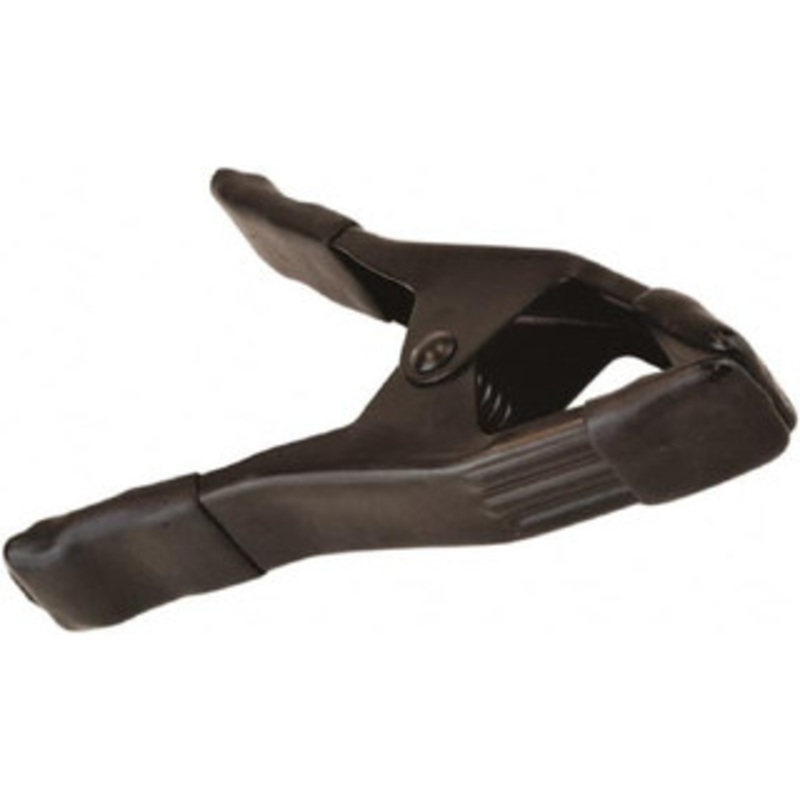 Bessey 2 Jaw Opening Capacity, 2-1/4 Throat Depth, Flat, Spring Clamp Steel Body, Vinyl Handle, Vinyl Tip, 6-5/16 OAL XM5-B – 50171396
