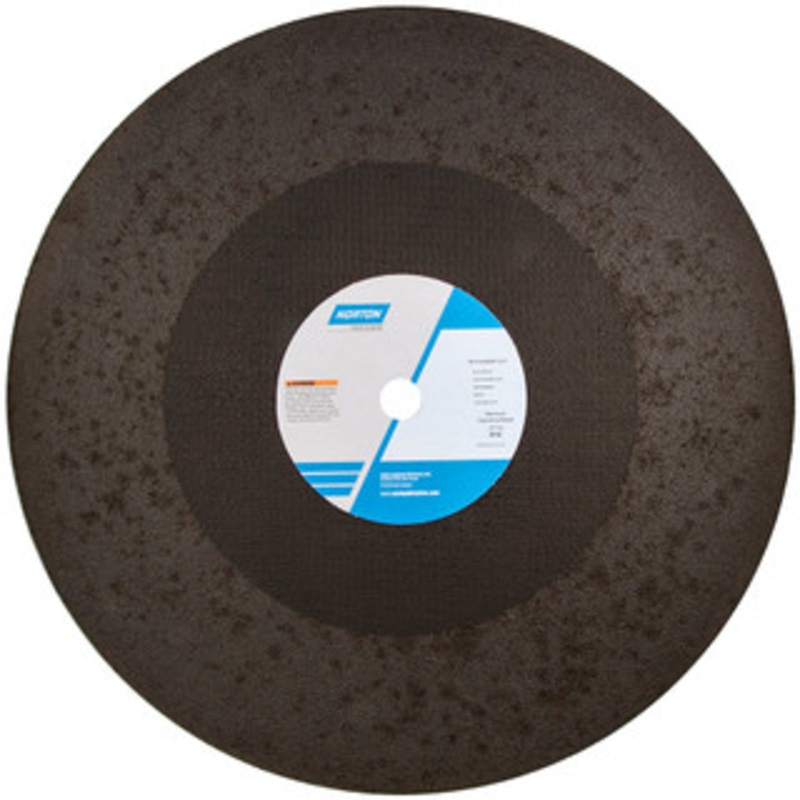 Norton 20 x 5/32, 1 Hole Zirconia Alumina Cutoff Wheel Reinforced, 2,710 Max RPM, Use with Stationary Grinders 69078608926 – 65217200