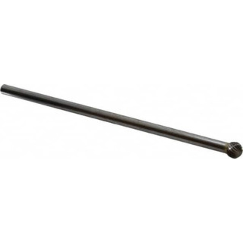 SGSPRO 3/8 Cut Diam, 1/4 Shank Diam, Carbide Single Cut Ball Burr Radius End, 5/16 LOC 16425 – 05292339