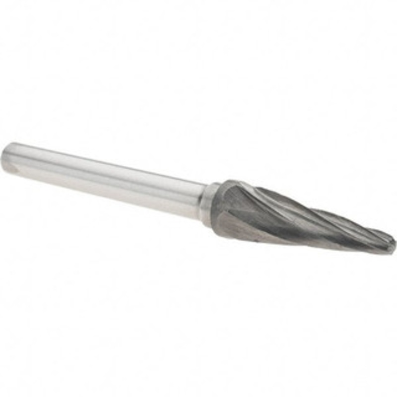 Value Collection 3/8 Cut Diam, 1/4 Shank Diam, Carbide Taper Burr Radius End, 3-1/16 OAL, 1-1/16 LOC -22698-3 – 45666351