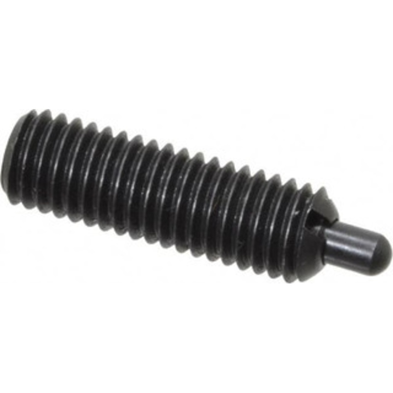 Jergens M8 x 1.25, 25mm Thread Length, 5mm Plunger Projection, Steel Threaded Spring Plunger 3.43mm Max Plunger Diam, 25mm Plunger Length, 1.35 Kg Init End Force, 6.75 Kg Final End Force, 4mm Hex 26873 – 82506080