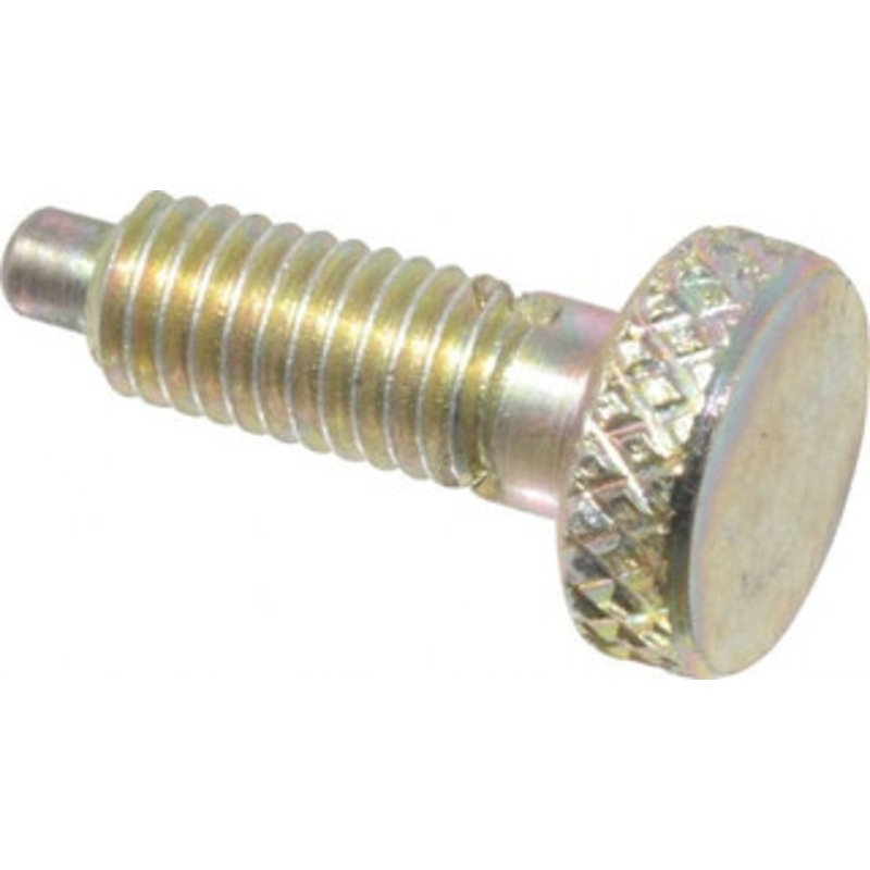 Gibraltar 5/16-18, 5/8 Thread Length, 0.154 Max Plunger Diam, 1 Lb Init to 6 Lb Final End Force, Knob Handle Plunger Knurled Knob, 0.76 Body Length, 5/8 Length Under Head/Shoulder, 3/16 Plunger Projection SKNL-2-PT-G – 04455531