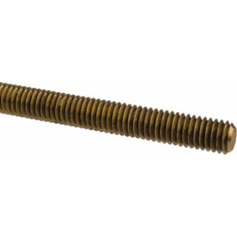 Made in USA 3/8-16 x 6 ft. Brass Threaded Rod Right Hand Thread, UNC 12606 – 66051145