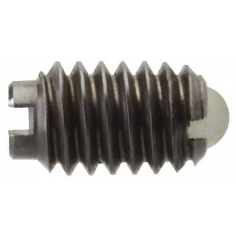 Gibraltar 1/2-13, 0.281 Ball Diam, 0.75 Body Length, 0.072 Max Ball Reach, Threaded Ball Plunger Steel Body, Nylon Ball, 6 Lb Initial End Force, 12 Lb Final End Force, Locking Element SWN10-8B-PT-G – 06694178