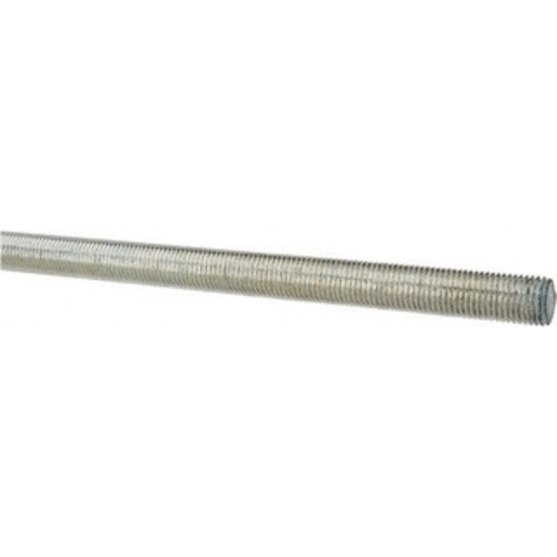 Made in USA 7/16-20 x 3 ft. Low Carbon Steel Threaded Rod Right Hand Thread, Zinc Plated Finish, UNF 20305 – 06057178