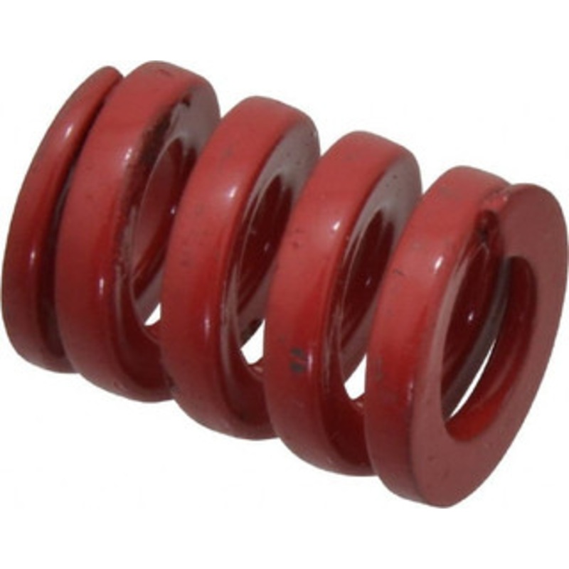 Danly 3/4 Hole Diam, 3/8 Rod Diam, 1 Free Length, Red Die Spring 137 Lb Max Deflection, 0.3 Max Deflection, Heavy Duty, Chromium Vanadium Steel 9-1204-26 – 76014612