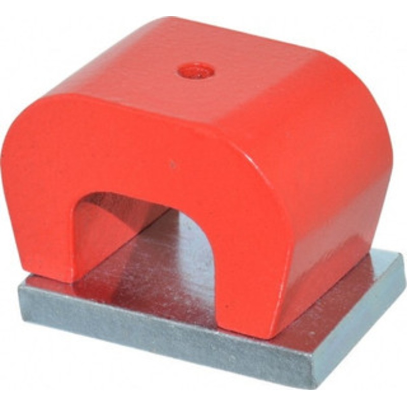 Eclipse Magnetics 3/16 Hole Diam, 1-3/4 Overall Width, 1-1/8 Deep, 1-1/8 High, Alnico Power Magnets 1,022Fahrenheit Max Operating Temp M17008/MSC – 87954434