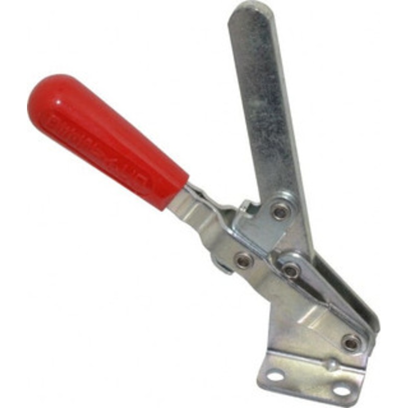 Destaco 750 Lb Holding Capacity, Vertical Handle, Manual Hold Down Toggle Clamp 58 Handle Movement, 103 Bar Opening, Solid Bar, Flanged Base, Electro-Plated Zinc, Carbon Steel 210-S – 64825854