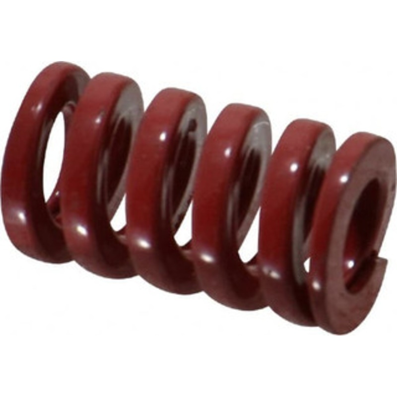 Danly 3/4 Hole Diam, 3/8 Rod Diam, 1-1/4 Free Length, Red Die Spring 103 Lb Max Deflection, 0.38 Max Deflection, Heavy Duty, Chromium Vanadium Steel 9-1205-26 – 76014620