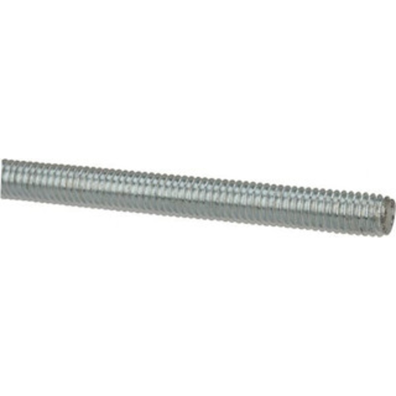 Made in USA 3/8-16 x 6 ft. Low Carbon Steel Threaded Rod Right Hand Thread, Zinc Plated Finish, UNC 03096 – 66050147