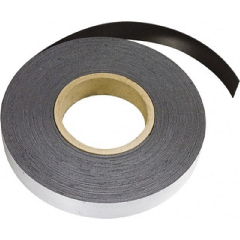 Mag-Mate 600 Long x 1/2 Wide x 1/8 Thick Flexible Magnetic Strip 14 Lb Max Pull Force, 8 Linear Ft/Lb Magnetic Pull Force, Adhesive Back, Dark Brown MRA120X0050X050 – 67209999