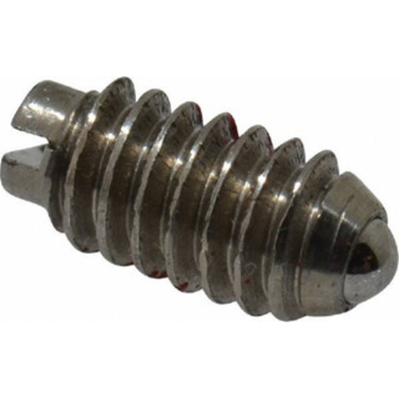 Gibraltar 5-40, 0.062 Ball Diam, 1/4 Body Length, 0.02 Max Ball Reach, Threaded Ball Plunger Steel Body, Steel Ball, 0.25 Lb Initial End Force, 0.75 Lb Final End Force, Locking Element 10002B-G – 65219990