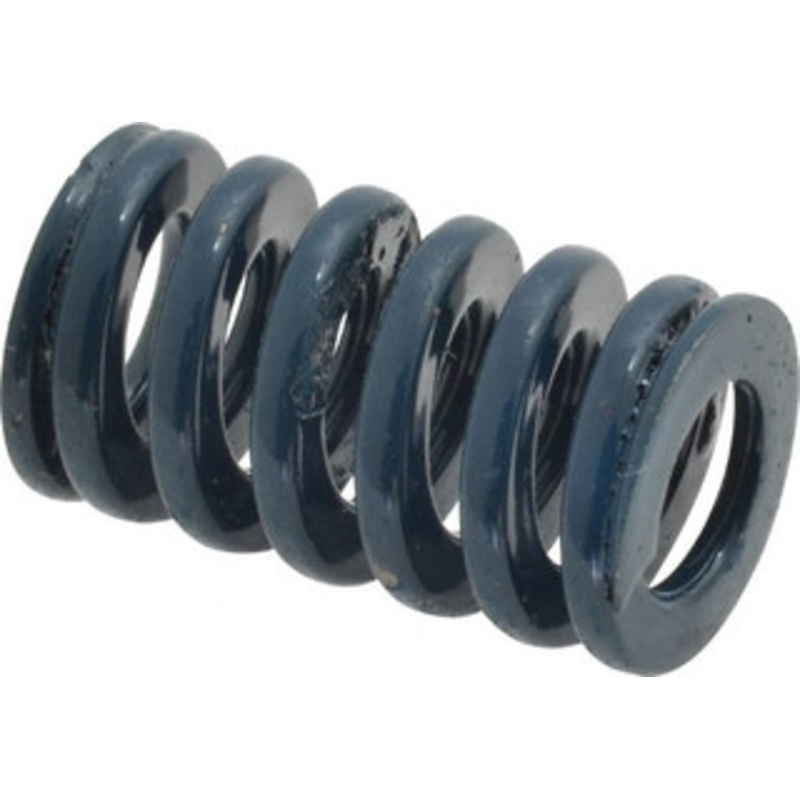 Danly 3/4 Hole Diam, 3/8 Rod Diam, 1-1/4 Free Length, Blue Die Spring 38.9 Lb Max Deflection, 0.47 Max Deflection, Medium Duty, Chromium Vanadium Steel 9-1205-21 – 76012624