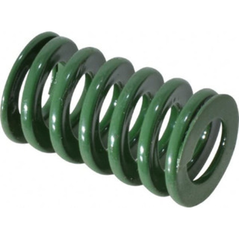 Danly 3/4 Hole Diam, 3/8 Rod Diam, 1-1/4 Free Length, Green Die Spring 24.4 Lb Max Deflection, 0.5 Max Deflection, Light Duty, Chromium Vanadium Steel 9-1205-11 – 76010628