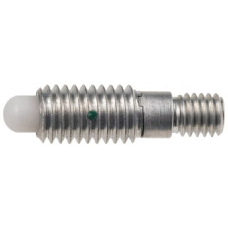 Gibraltar 5/16-18, 5/8 Thread Length, 0.179 Max Plunger Diam, 1.5 Lb Init to 6 Lb Final End Force, Knob Handle Plunger Knobless Threaded Stud, 13/16 Body Length, 3/16 Length Under Head/Shoulder, 3/16 Plunger Projection 34251 – 80380835