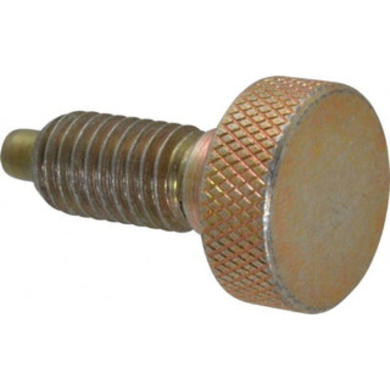 Gibraltar 1/2-13, 7/8 Thread Length, 1/4 Max Plunger Diam, 1 Lb Init to 10 Lb Final End Force, Knob Handle Plunger Knurled Knob, 1.13 Body Length, 7/8 Length Under Head/Shoulder, 1/4 Plunger Projection KNL-4-PT-G – 04455408