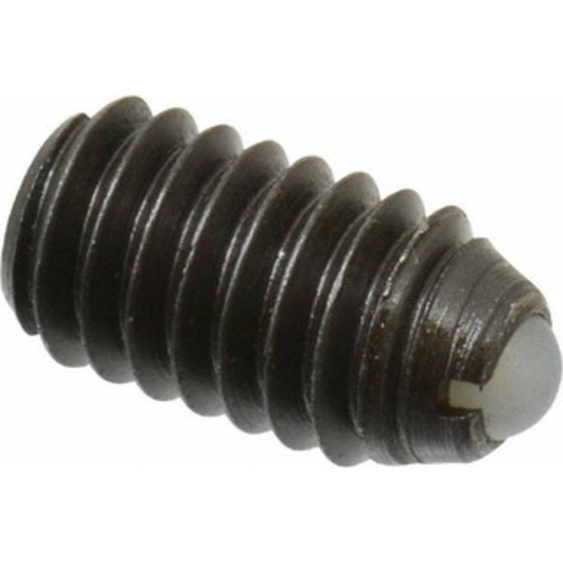Gibraltar 5/16-18, 0.156 Ball Diam, 0.578 Body Length, 0.04 Max Ball Reach, Threaded Ball Plunger Steel Body, Nylon Ball, 4 Lb Initial End Force, 9 Lb Final End Force SWN10-5B-G – 06694129