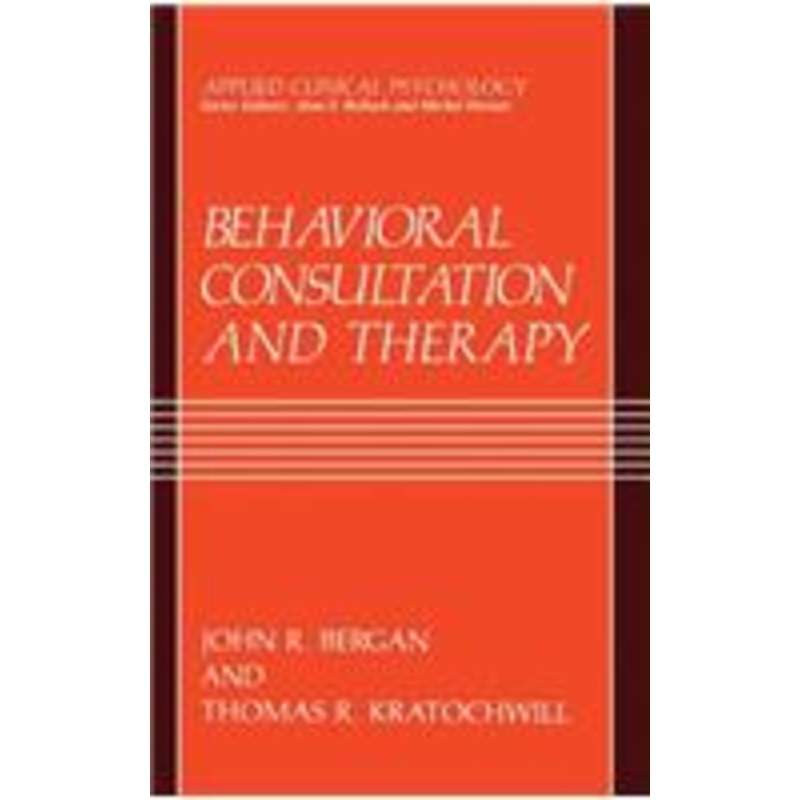 behavioral consultation and therapy: an individual guide