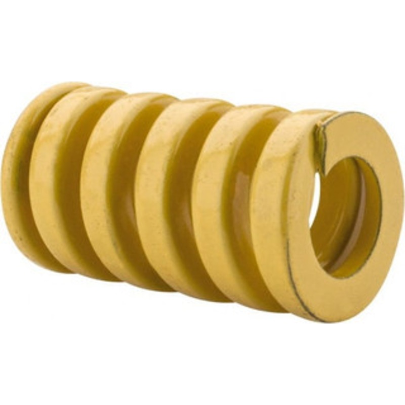 Danly 3/4 Hole Diam, 3/8 Rod Diam, 1-1/4 Free Length, Yellow Die Spring 137 Lb Max Deflection, 0.31 Max Deflection, Extra Heavy Duty, Chromium Vanadium Steel 9-1205-36 – 76016625
