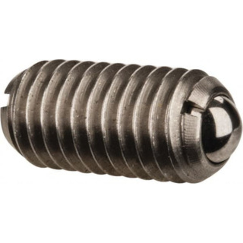 Gibraltar M8x1.25, 5mm Ball Diam, 16mm Body Length, 1.5mm Max Ball Reach, Threaded Ball Plunger Stainless Steel Body, Stainless Steel Ball, 3.37 Lb Initial End Force, 6.75 Lb Final End Force, Locking Element MSSW10-5B-PT-G – 06693790