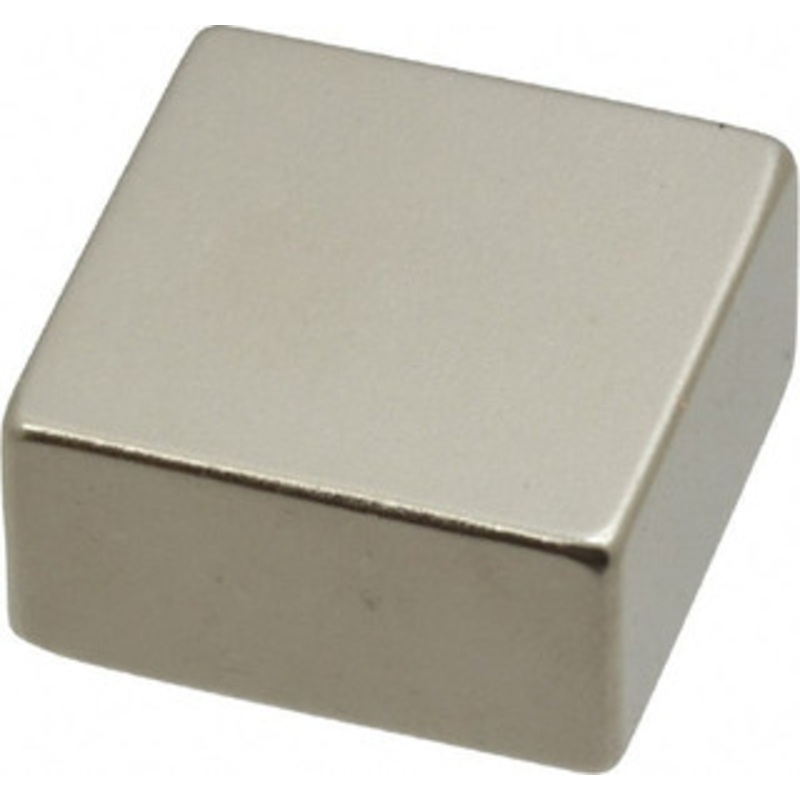 Eclipse Magnetics 43.9 Lb Max Holding Capacity Neodymium Rare Earth Block Magnet 1 Long x 1 Wide x 1/2 High, 248F Max Operating Temp N153/MSC – 00232405