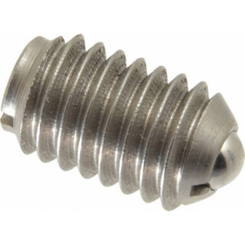 Gibraltar 3/8-16, 0.187 Ball Diam, 5/8 Body Length, 0.048 Max Ball Reach, Threaded Ball Plunger Stainless Steel Body, Stainless Steel Ball, 5 Lb Initial End Force, 10 Lb Final End Force 10111P-G – 85508596