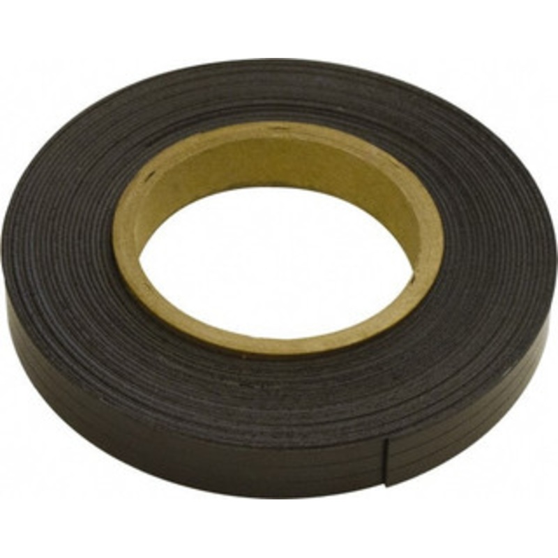 Mag-Mate 300 Long x 3/4 Wide x 1/16 Thick Flexible Magnetic Strip 10 Lb Max Pull Force, 5 Linear Ft/Lb Magnetic Pull Force, Plain Back, Dark Brown MRN060X0075X025 – 36576098