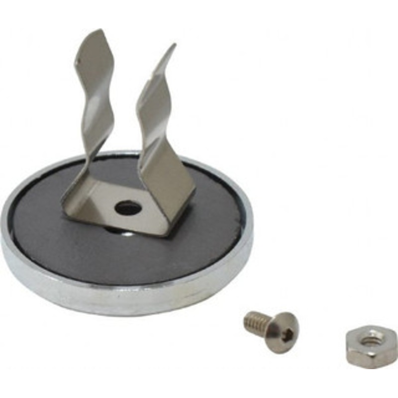 Mag-Mate 7 Lb Max Pull Force, 1-3/32 Overall Height, 1.24 Diam, Ceramic Cup Magnet Clamp Style, 1/2 Clamp Opening, Chrome Plated MX1000SS01 – 76627645