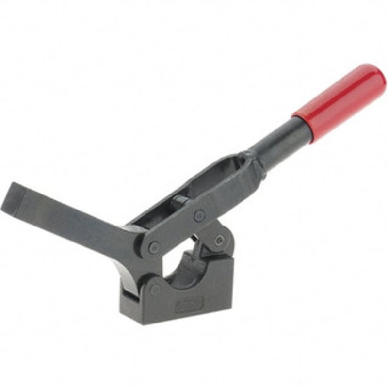 Destaco 600 Lb Holding Capacity, Horizontal Handle, Manual Hold Down Toggle Clamp 69 Handle Movement, 90 Bar Opening, Solid Bar, Solid Base, Oxide Finish, Forged Alloy Steel 5305-B – 51163327