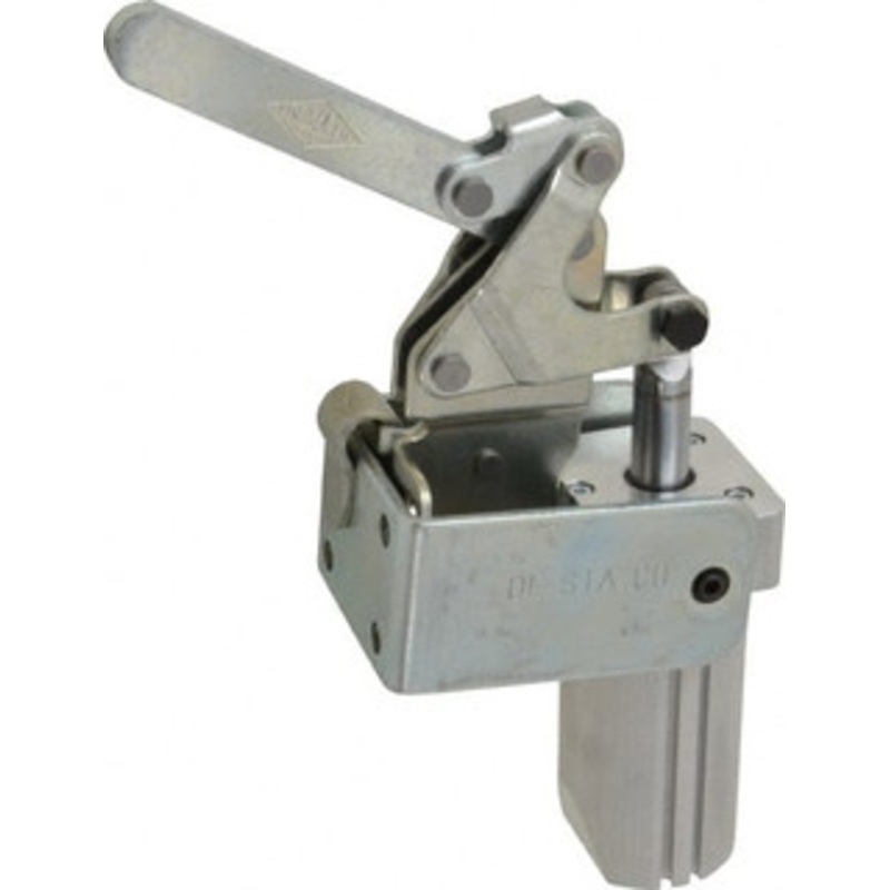 Destaco 700 Lb Inner Hold Capacity, Vert Mount, Air Power Hold-Down Toggle Clamp 1/8 NPT Port, 145 Max psi, 88 Bar Opening, 99.31mm Height Under Bar 827-S – 64824493