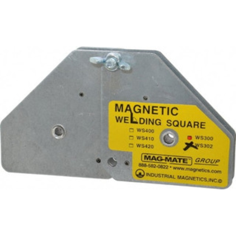 Mag-Mate 7-5/8 Wide x 1-3/8 Deep x 3-3/4 High, Rare Earth Magnetic Welding & Fabrication Square 120 Lb Average Pull Force WS302 – 00280123